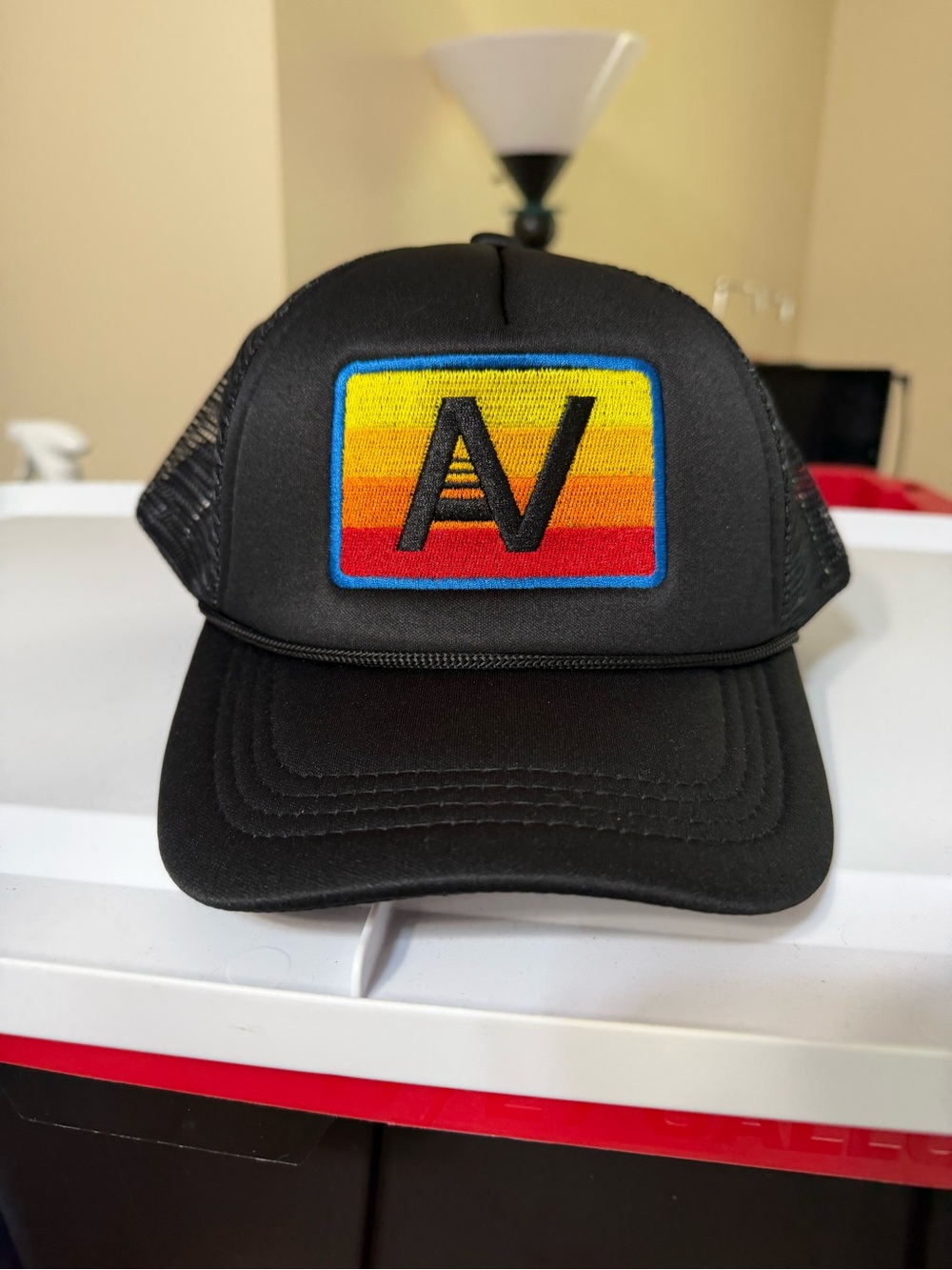 🖤 Aviator Nation Black Sunset Logo Trucker Hat NWOT